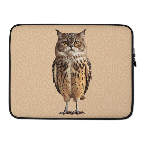 Cat Owl Laptop Sleeve