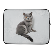 Relaxing British Shorthair Cat Laptop Sleeve