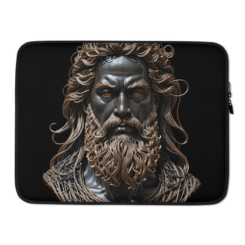 Zeus Copper Wire Sculpture Laptop Sleeve