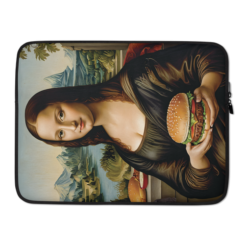 Monalisa Burger Laptop Sleeve