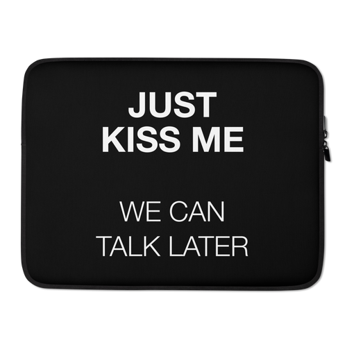 Just Kiss Me (Funny) Laptop Sleeve