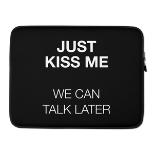 Just Kiss Me (Funny) Laptop Sleeve