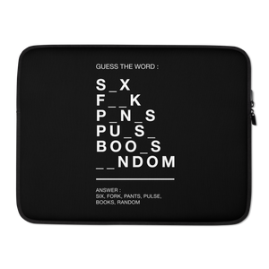 Guess The Word (Funny) Laptop Sleeve