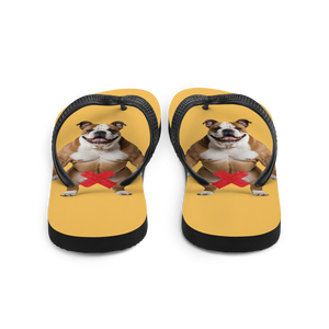 Bulldog X-Tape Yellow Flip Flops