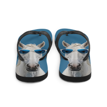 Cool Blue Horse Flip Flops