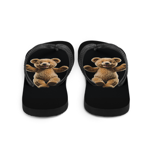 Happy Teddy Bear Flip Flops