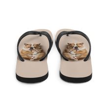 Cute Baby Cat and Dog Sleep Flip Flops