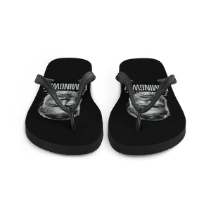 Drink Like Hemingway Portrait Flip Flops
