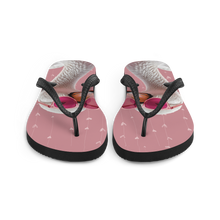 Cute Pink Swan Flip Flops