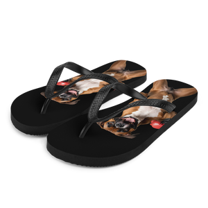 Boxer Boxing Black Flip Flops