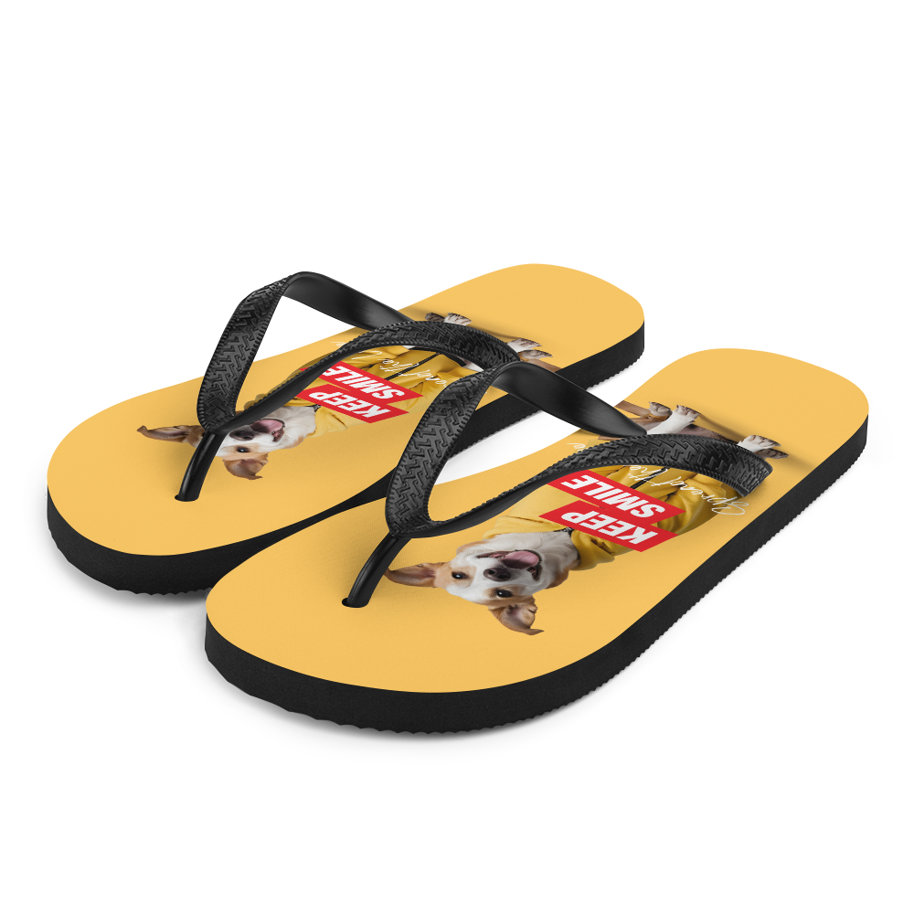 Good Boy Yellow Flip Flops