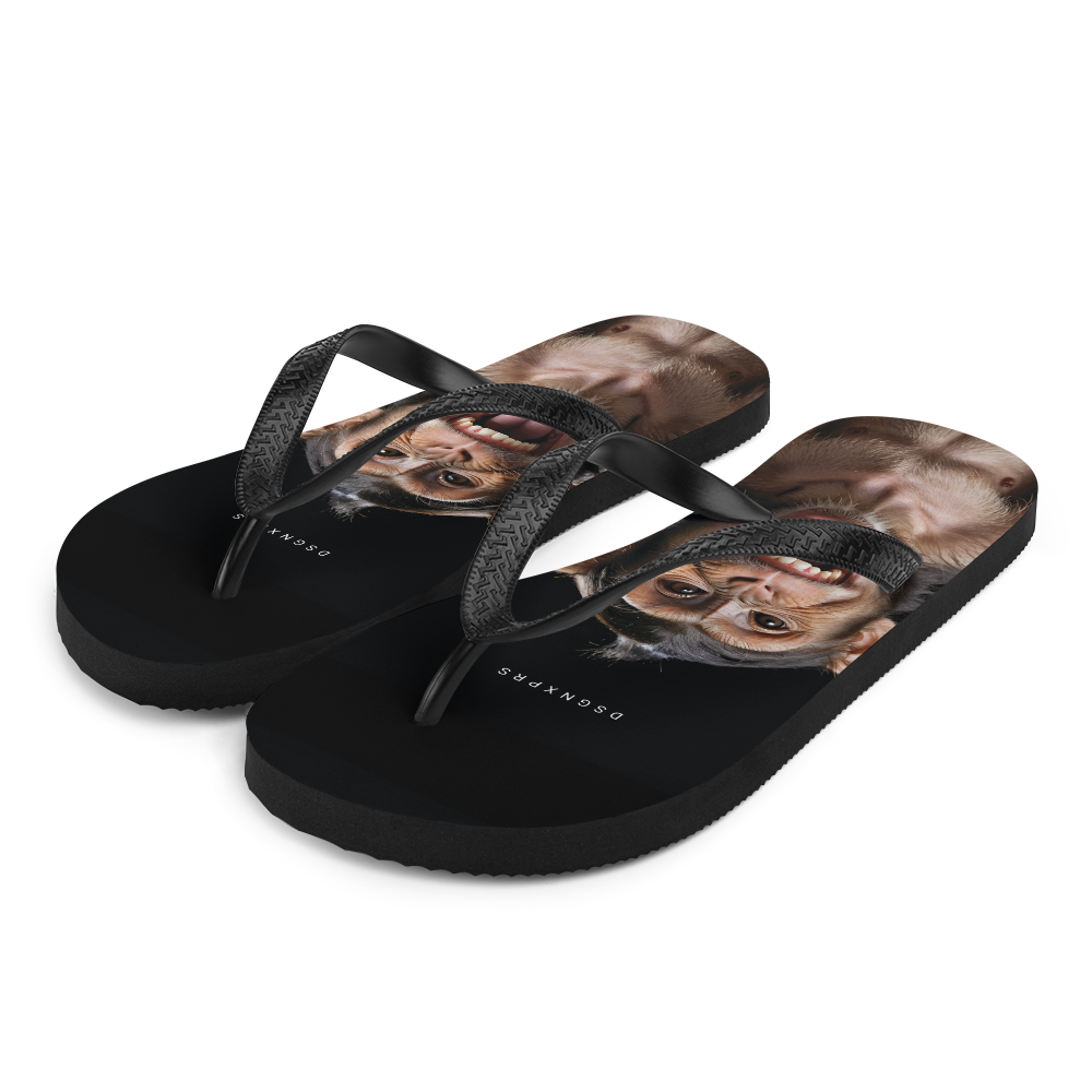 Happy Monkey Black Flip Flops