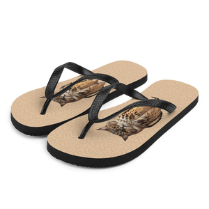 Cat Owl Flip Flops