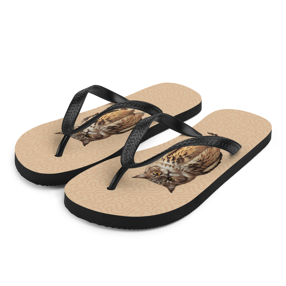 Cat Owl Flip Flops