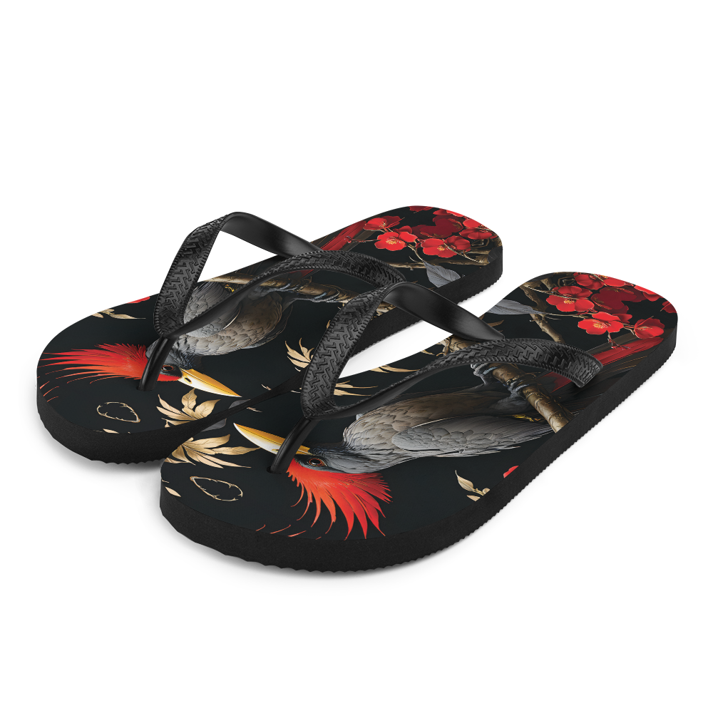 Beauty Tropical Bird Flip Flops