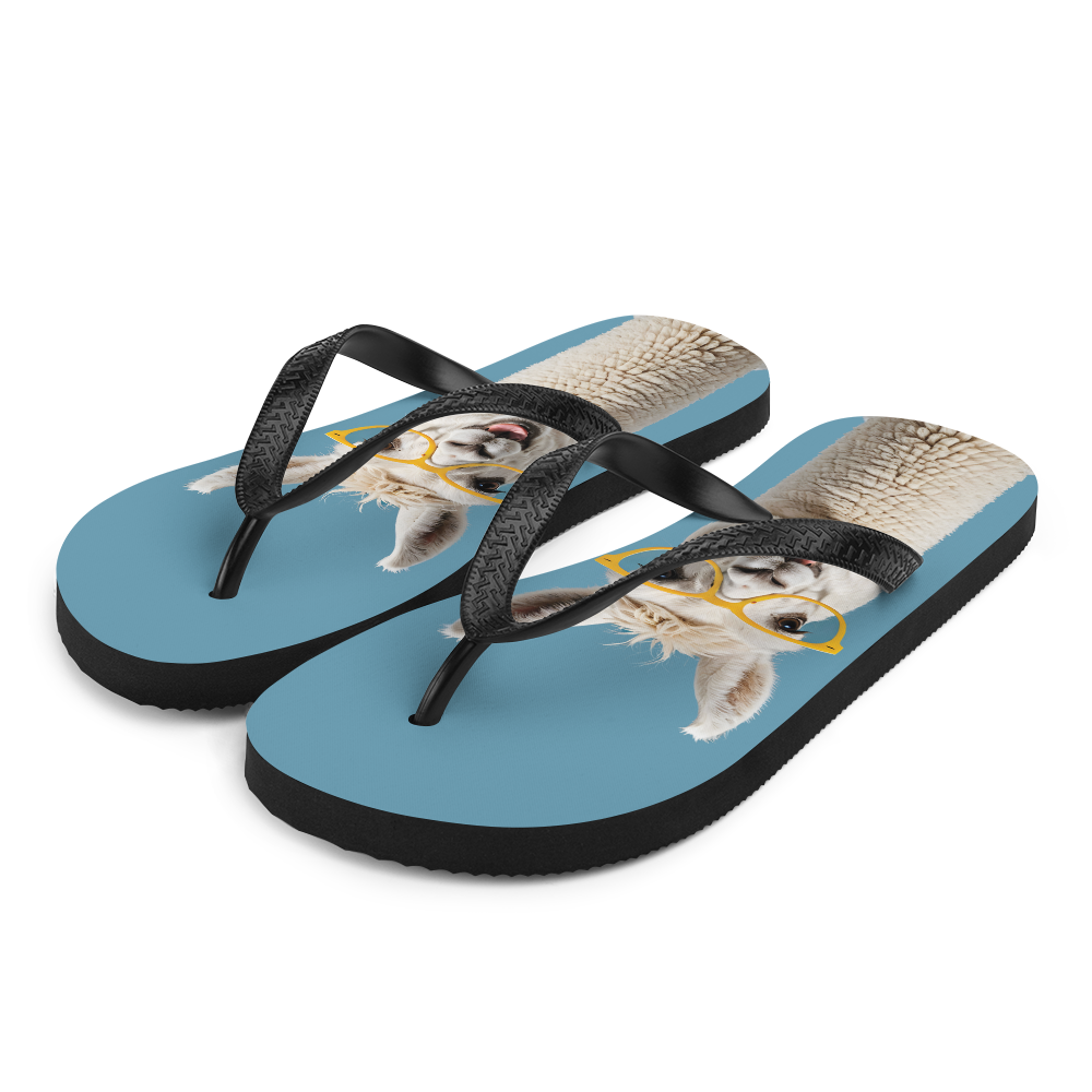 Funky Lamma Flip Flops