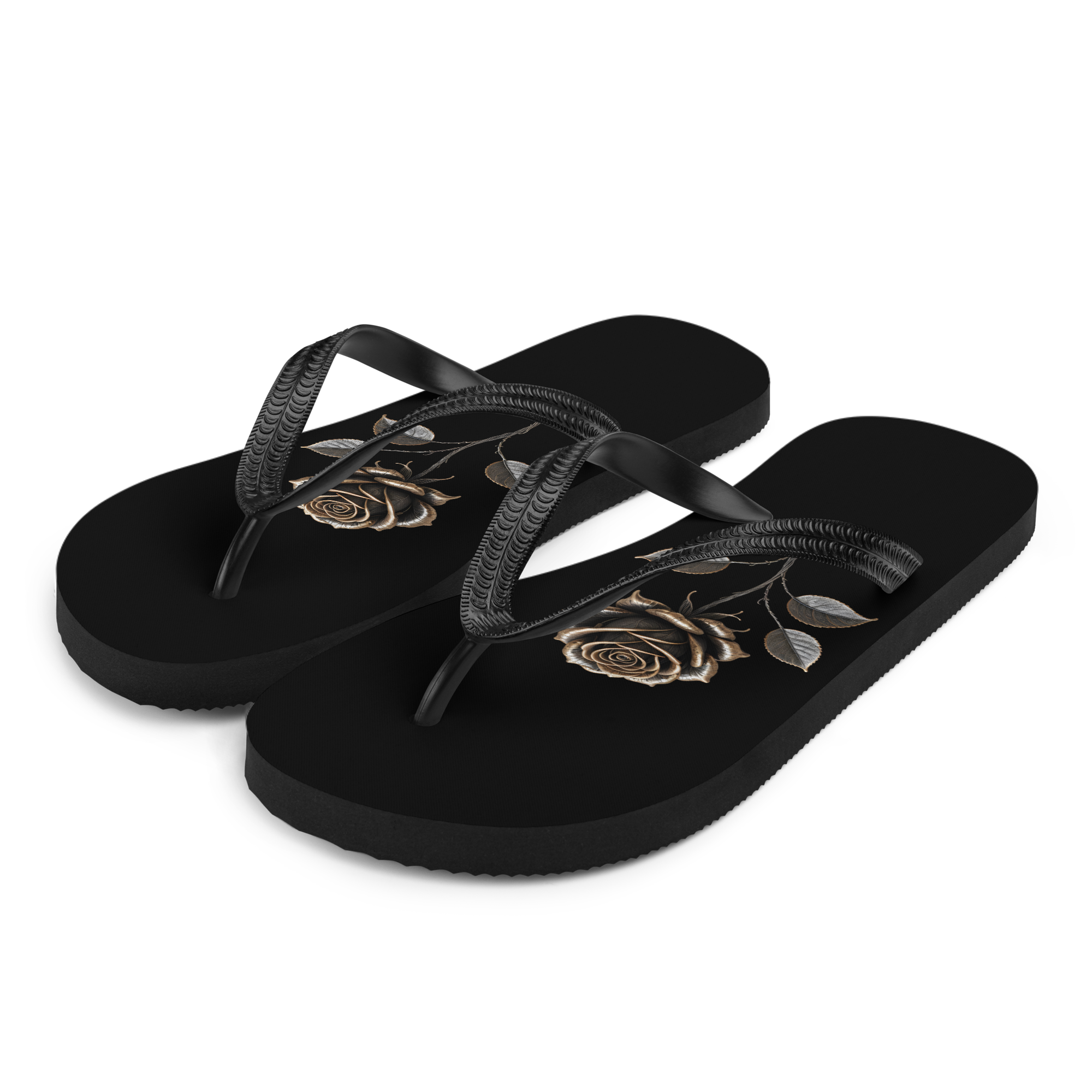 rose flip flops