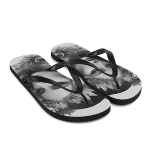 Grayscale Gaia Flip Flops