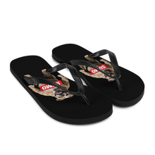 Sumo Bulldog Black Flip Flops