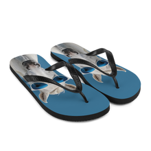 Cool Blue Horse Flip Flops