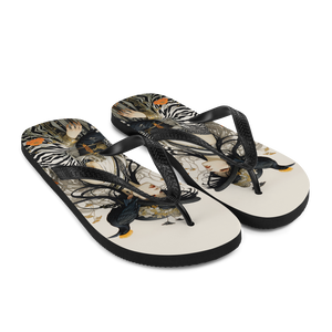 Mrs. Flora and Fauna Flip Flops