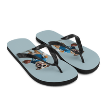 Bulldog Basketball Flip Flops