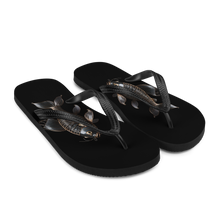 Minimalism Copperplate Art Fish Flip Flops