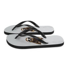 Cool Smiling Sloth Flip Flops