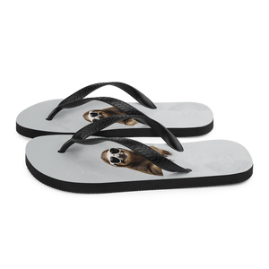 Cool Smiling Sloth Flip Flops