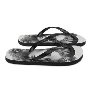 Grayscale Gaia Flip Flops