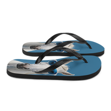 Cool Blue Horse Flip Flops