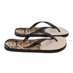 Leopard Potrait Flip Flops