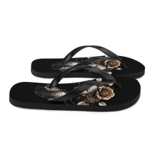 Lady Rose Copper Wire Art Flip Flops