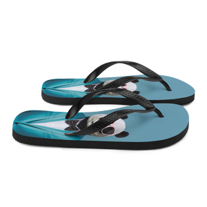 Funky Panda Flip Flops