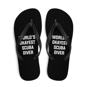 World's Okayest Scuba Diver Flip Flops
