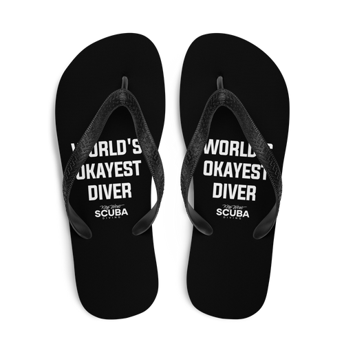 World's Okayest Diver Flip Flops