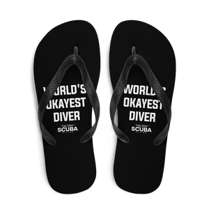 World's Okayest Diver Flip Flops