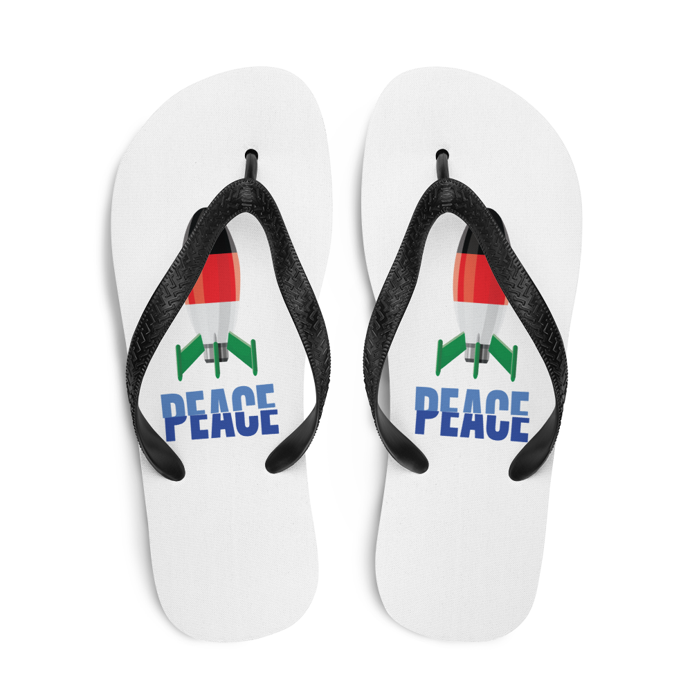 Peace for Israel & Palestine Flip Flops