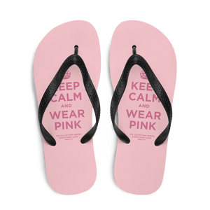 Keep Calm and Wear Pink Flip Flops