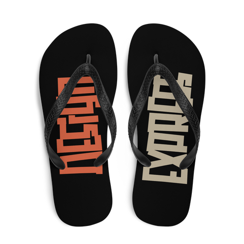 Design Express Typography Flip Flops