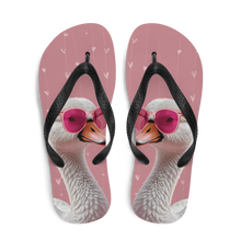 Cute Pink Swan Flip Flops