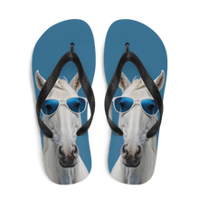 Cool Blue Horse Flip Flops