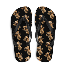 Happy Teddy Bear Pattern Flip Flops