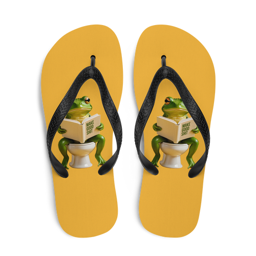 Frog Poop Flip Flops