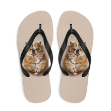 Cute Baby Cat and Dog Sleep Flip Flops