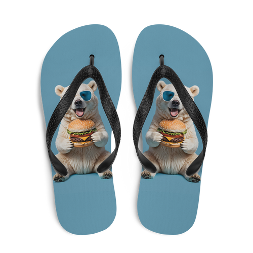 Polar Bear and Burger Flip Flops