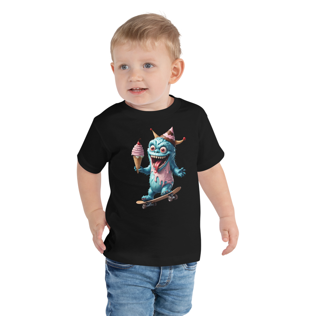 Ice Cream Monster Toddler Short Sleeve Tee