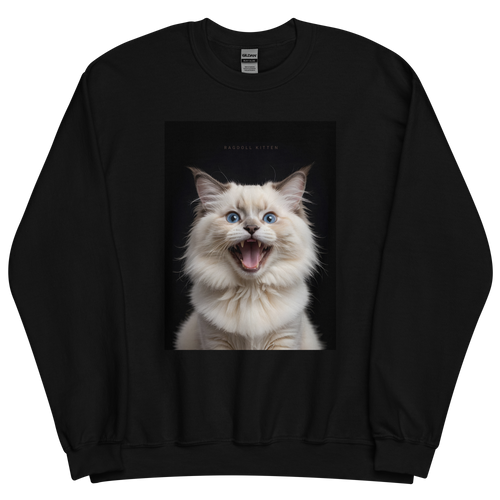 Angry Ragdoll Kitten Unisex Sweatshirt