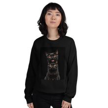 Two Black Cats Follows Unisex Sweatshirt Front Print