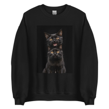 Two Black Cats Follows Unisex Sweatshirt Front Print